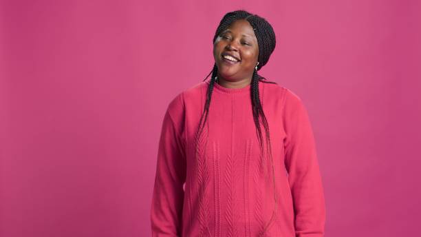 istock Trendy african american beauty chuckling 1660737688