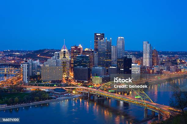 Pittsburgh Pensylwania Usa - zdjęcia stockowe i więcej obrazów Pittsburgh - Pittsburgh, Panorama miasta, Noc