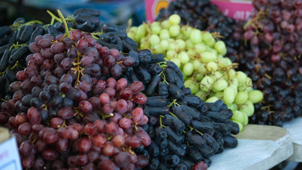 istock Various color of fresh grapes. 1660743497