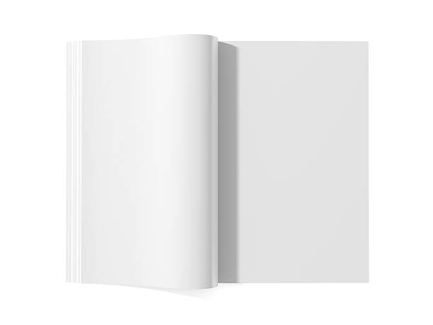 libro blanco revista - file open paper document fotografías e imágenes de stock