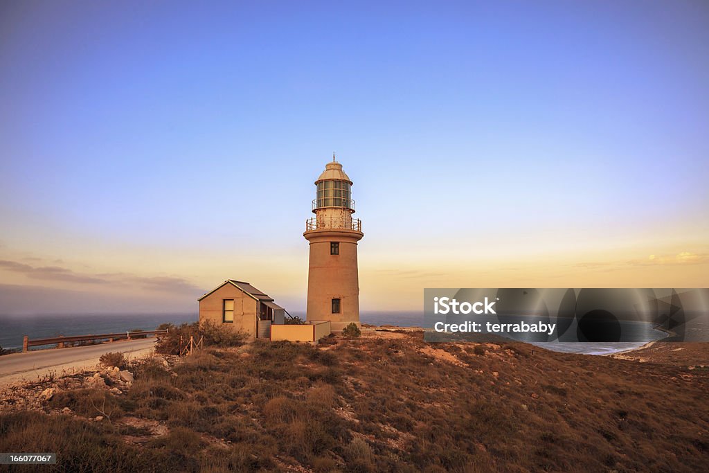 Australia Ningaloo Lighthouse Twilight Sunset at Ningaloo Lighthouse near Exmouth, Western Australia.  Exmouth - Western Australia Stock Photo