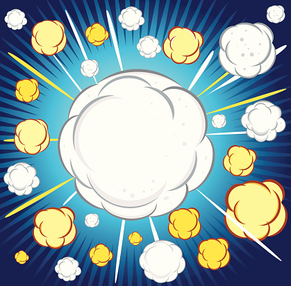 Cartoon World Exploding Vector Cartoon Explosion Stock Illustration - Download Image Now ...