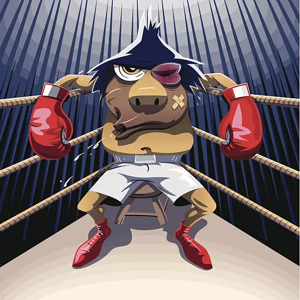 Vector illustration of The Boxer