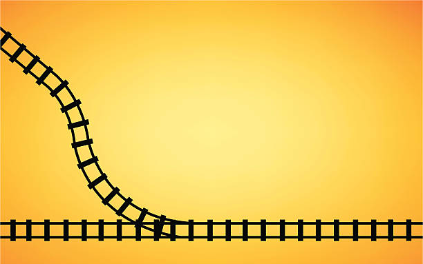 ilustrações, clipart, desenhos animados e ícones de ferrovia junction fundo - railroad junction