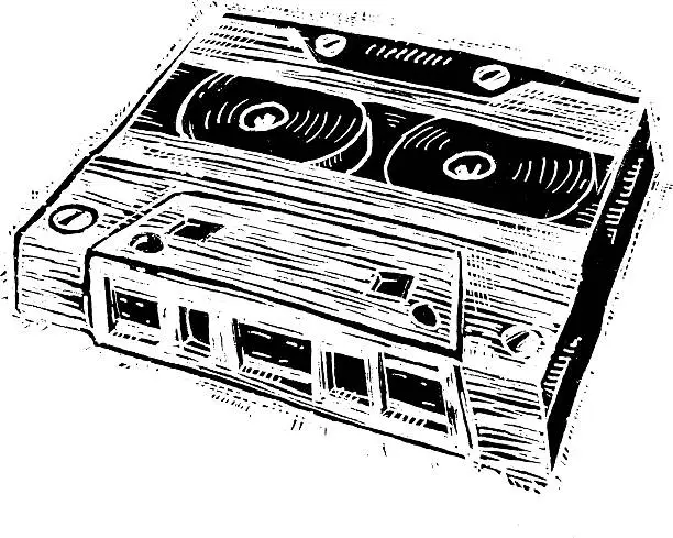 Vector illustration of Audio cassette