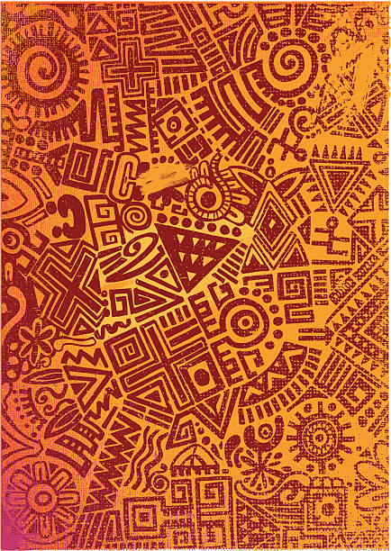 pola gaya meksiko - carpet decor ilustrasi stok