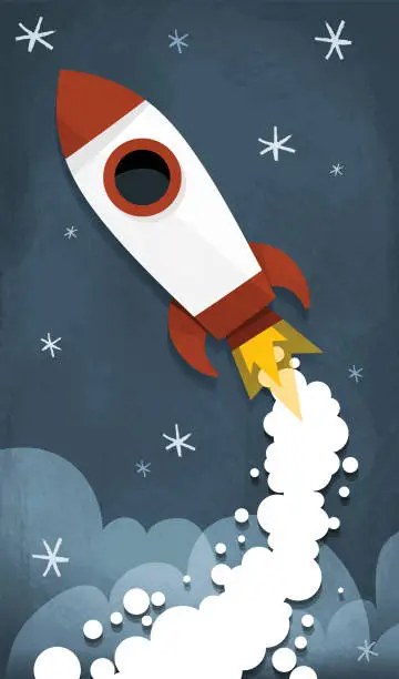 Vector illustration of More Rockets!