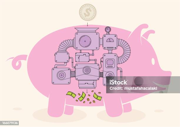 Piggy Bank Stock Illustration - Download Image Now - Coin, Morphing, Service