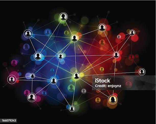 Ilustración de Fondo De Tecnología De Red y más Vectores Libres de Derechos de Cliente - Cliente, Conexión, Fondos