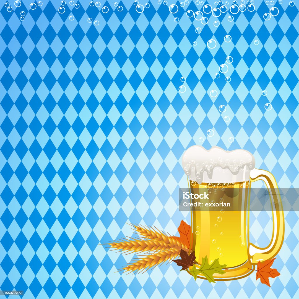 Oktoberfest de fondo - arte vectorial de Amarillo - Color libre de derechos