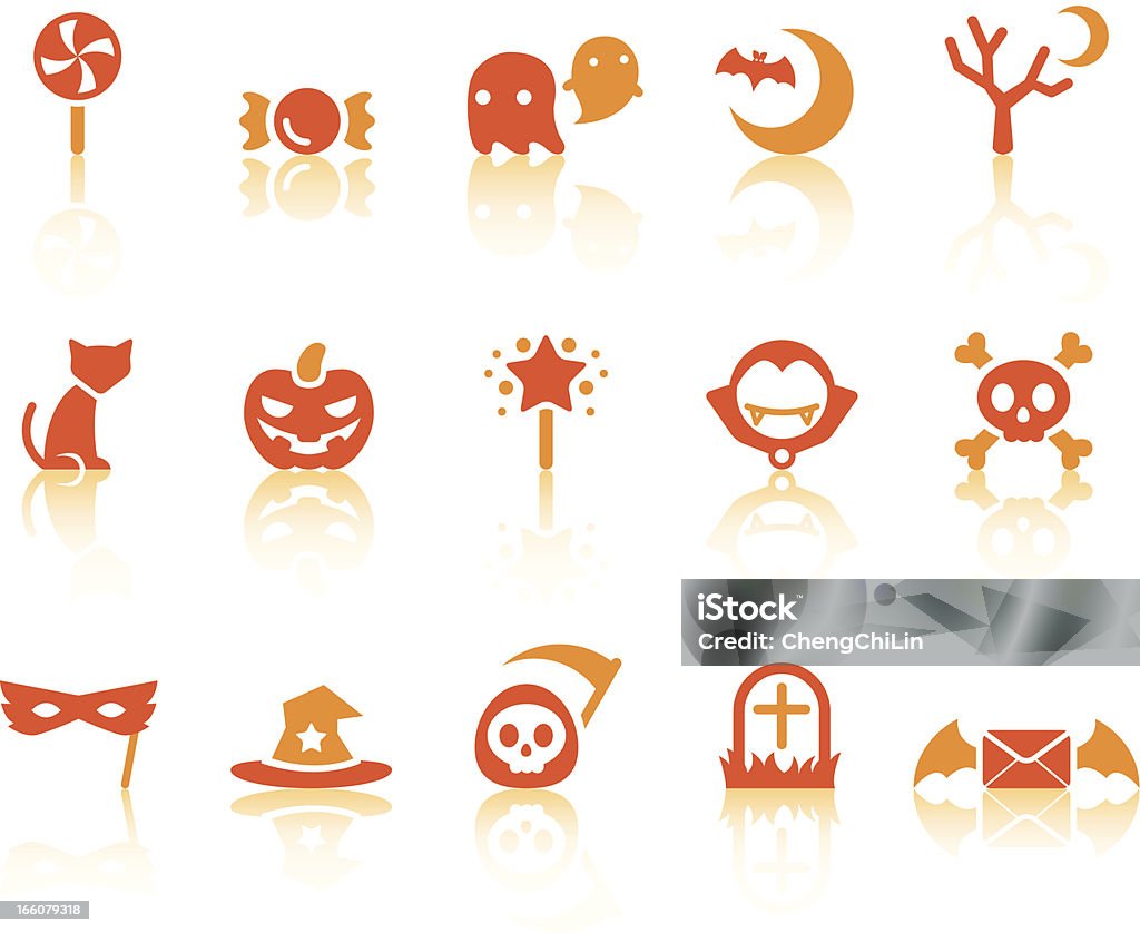 Halloween icônes-Série Simple - clipart vectoriel de Mort - Concepts libre de droits