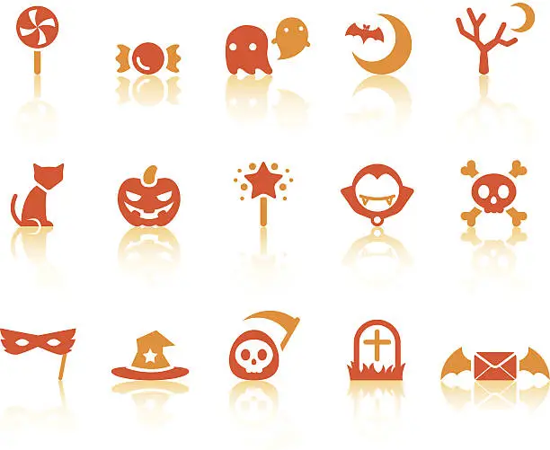 Vector illustration of Halloween Icons | Simple Series