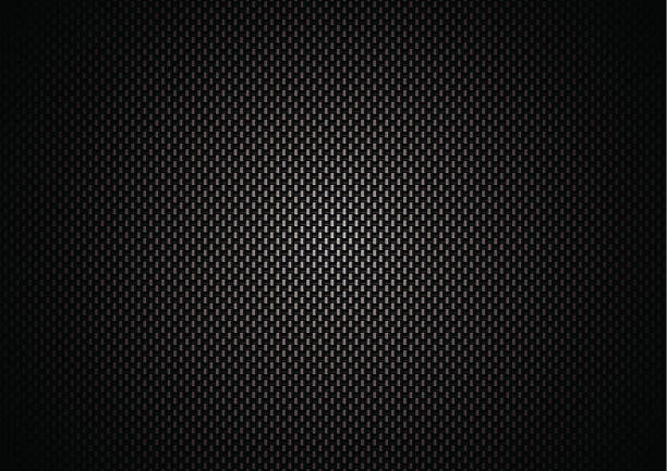 carbon faser hintergrund - carbon fiber black textured stock-grafiken, -clipart, -cartoons und -symbole