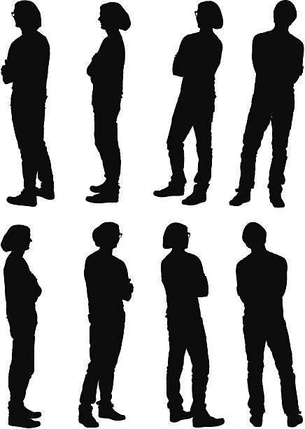Multiple images of a man posing Multiple images of a man posinghttp://www.twodozendesign.info/i/1.png black and white eyeglasses clip art stock illustrations