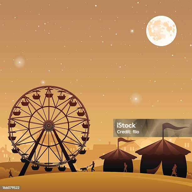 Festival Stock Vektor Art und mehr Bilder von Riesenrad - Riesenrad, Landwirtschaftsmesse, Bildhintergrund