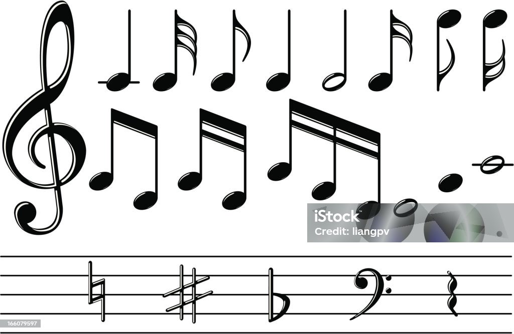 Musical Notes Musical Notes. Arts Culture and Entertainment stock vector