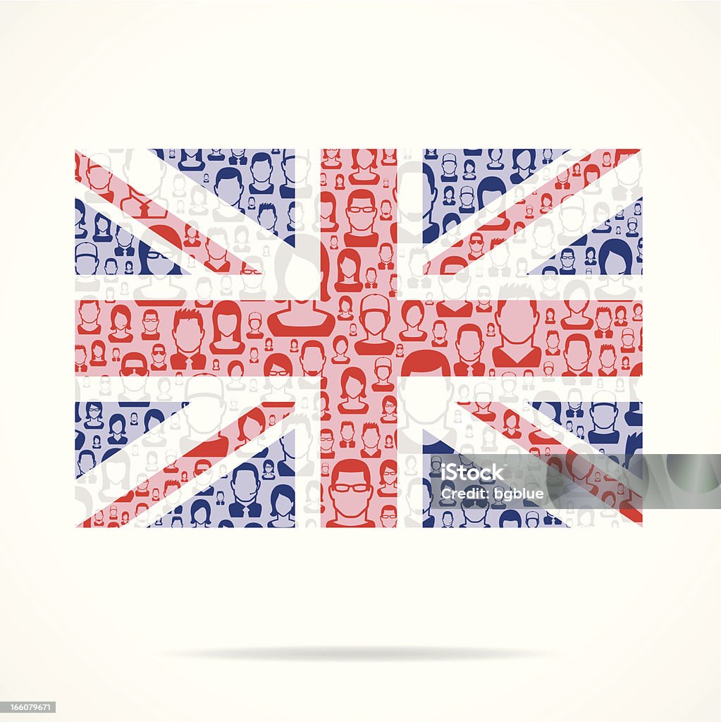 Bandeira britânica - Vetor de Abstrato royalty-free