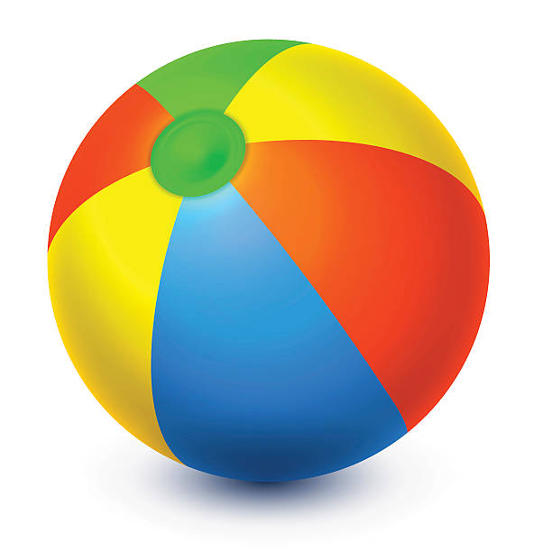 beach ball - ball beach ball toy vector stock-grafiken, -clipart, -cartoons und -symbole