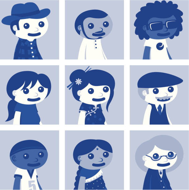 Avatars de réseau Social-Set deux - Illustration vectorielle