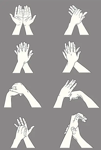 Vector illustration of Hand Washing