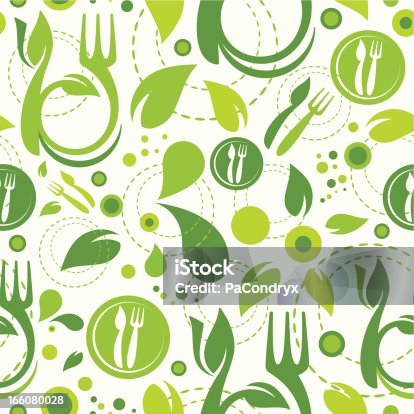 istock Healthy Eating Seamless Wallpaper 166080028