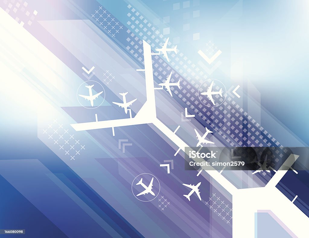 Flughafen abstrakte - Lizenzfrei Bildhintergrund Vektorgrafik