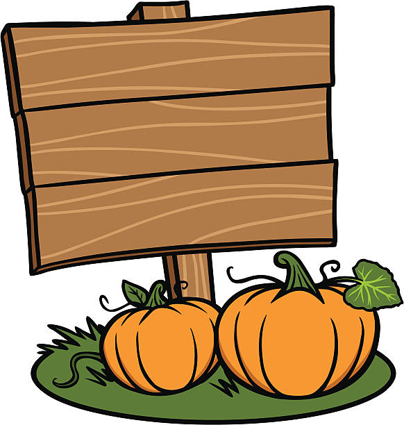 znak się święto - pumpkin patch stock illustrations