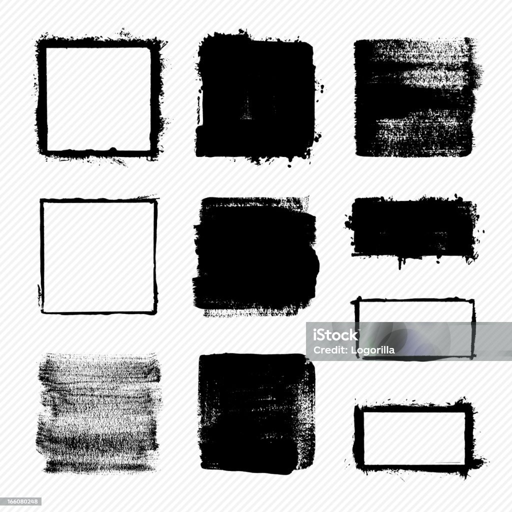 Grunge squares Vector illustration of some grunge squares. Picture Frame stock vector