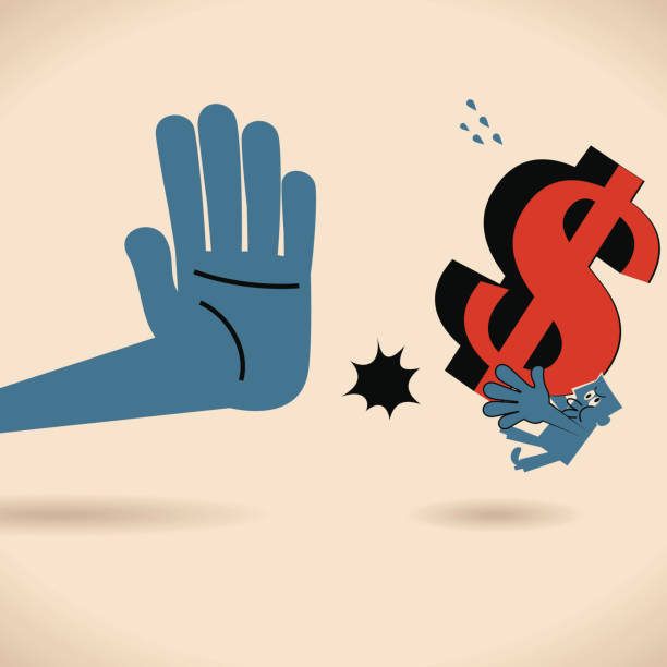 Stop Bribe Vector illustration – Stop Bribe. funny contract stock illustrations