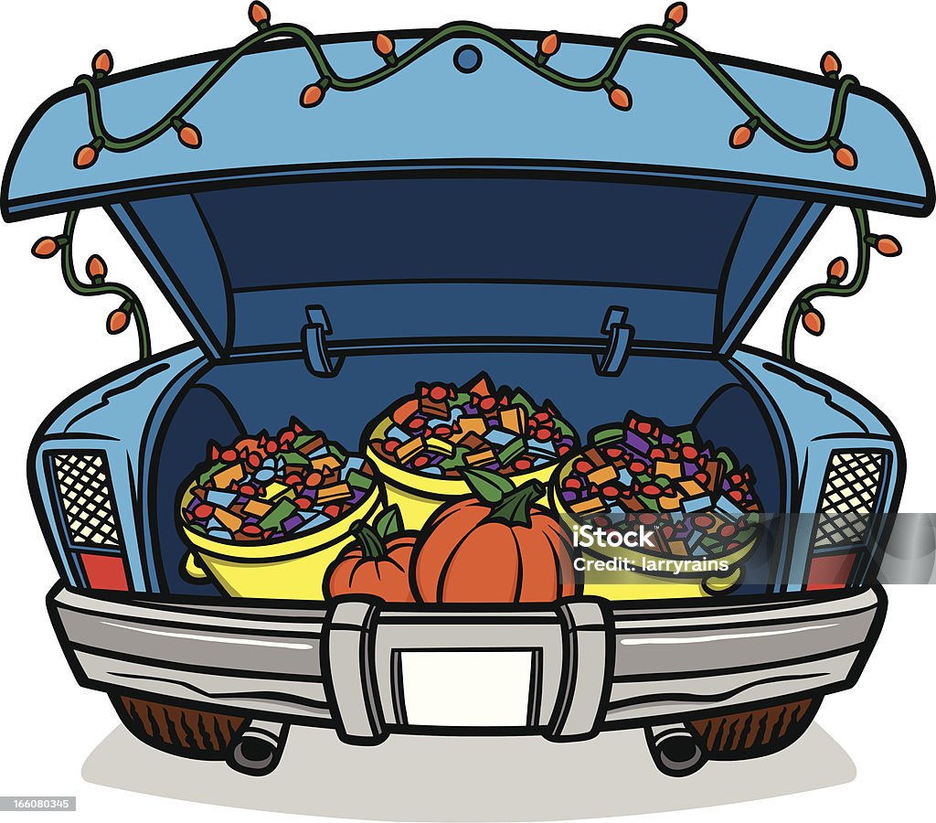 Tromba ou tratar - Royalty-free Trunk or treat arte vetorial