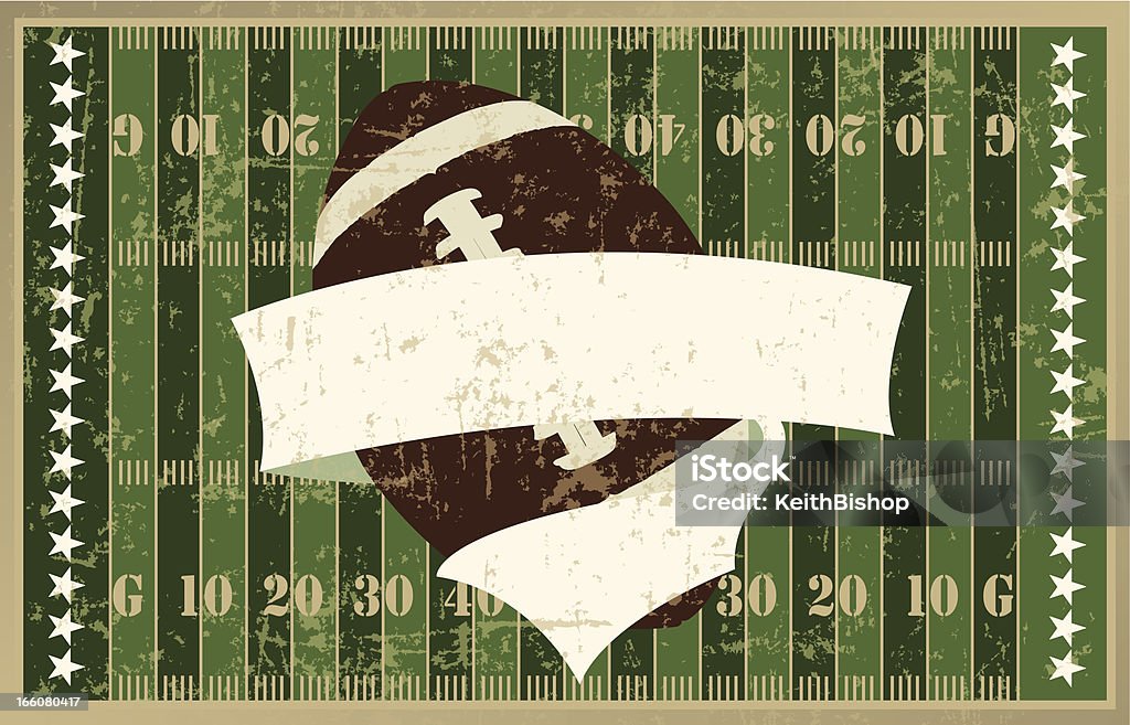 De Banner de fútbol Grunge Fondo gráfico - arte vectorial de Artículos deportivos libre de derechos