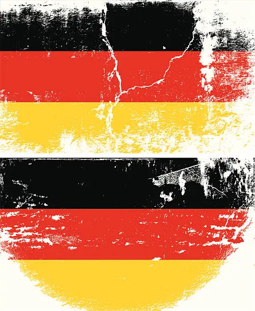 Vector illustration of Germany Grunge flag