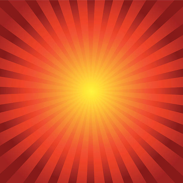 ilustrações de stock, clip art, desenhos animados e ícones de raio de sol de fundo - exploding glowing heat placard