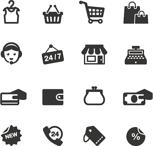 Vector illustration of Soulico - Shopping and Sale related vector icons