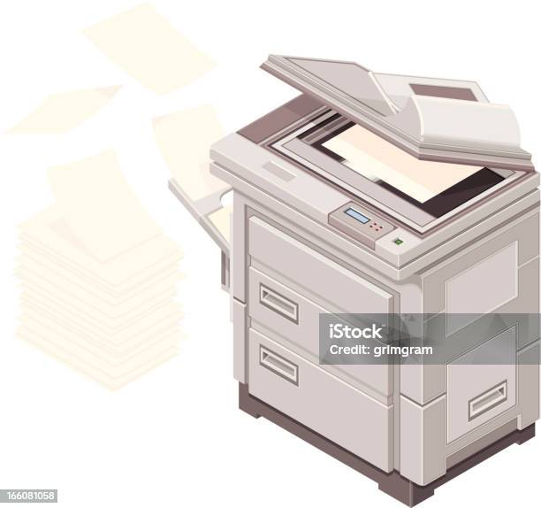 Paperwork And Photocopier Icon Stock Illustration - Download Image Now - Arrangement, Clip Art, Copying