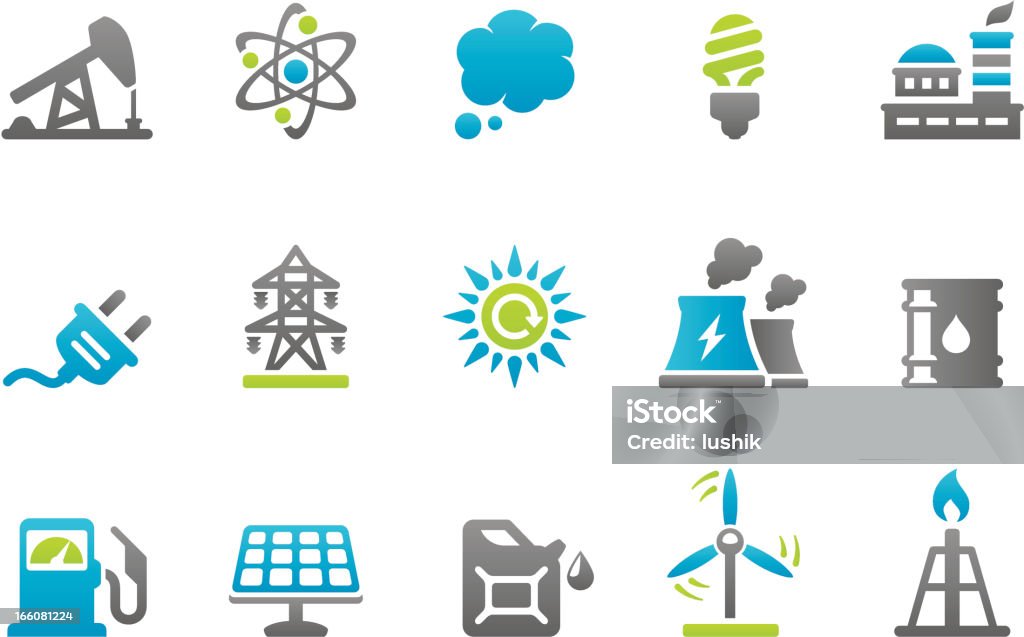 Stampico icônes-Energy - clipart vectoriel de Ligne à haute tension libre de droits