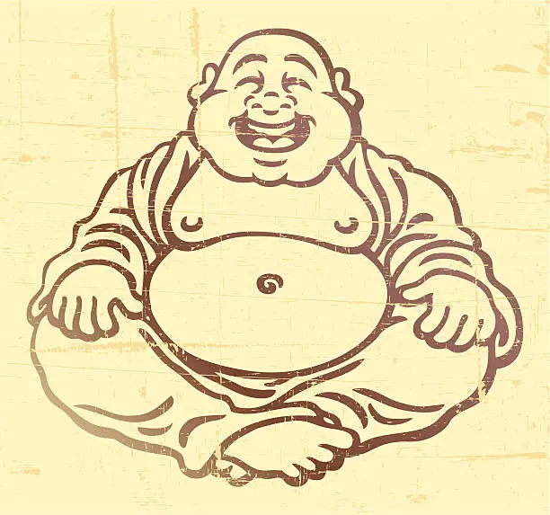 Vector illustration of Buddha