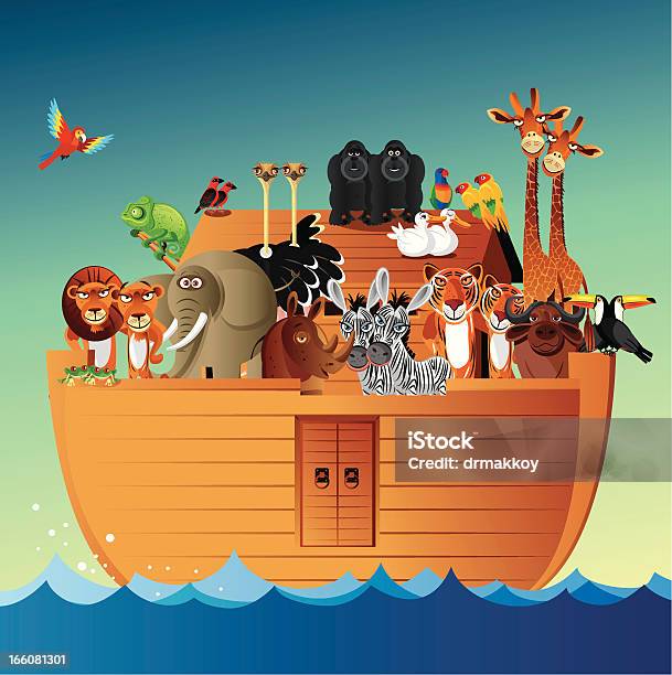 Noahs Ark Stock Illustration - Download Image Now - Ark, Animal, Flood