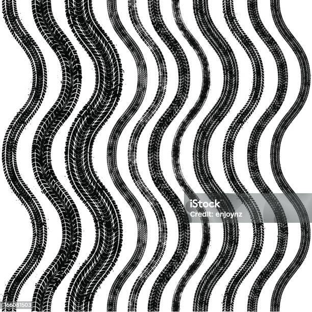 Bumpy Track Vector Seamless Wavy Tyre Tracks Stock Illustration - Download Image Now ...