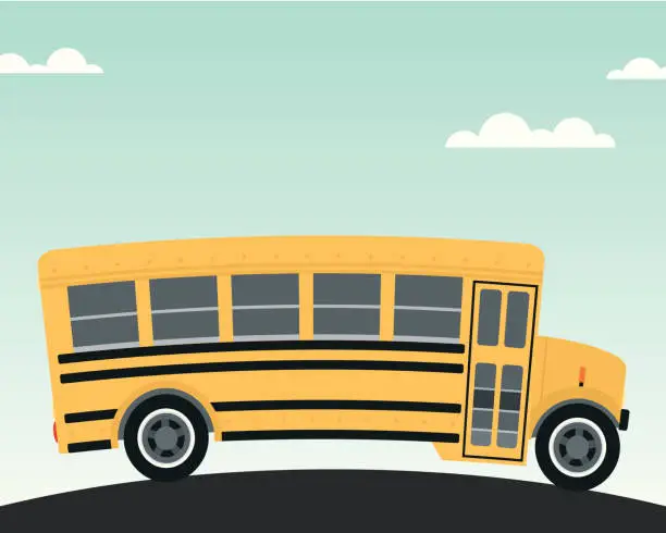 Vector illustration of Big Yellow Schoolbus