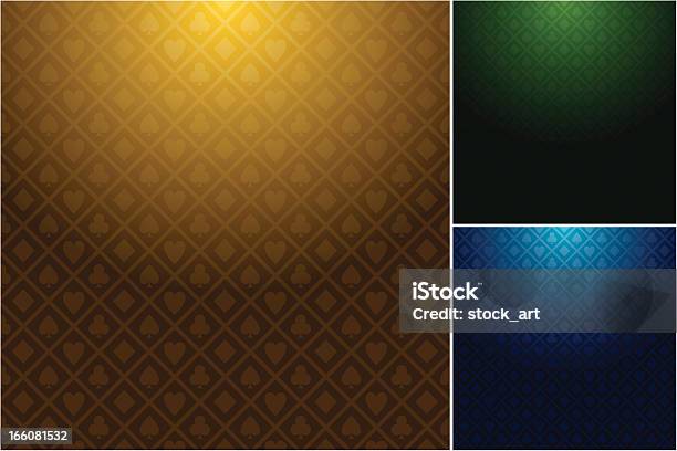 Multiple Casino Backgrounds In Three Different Colors Stock Illustration - Download Image Now