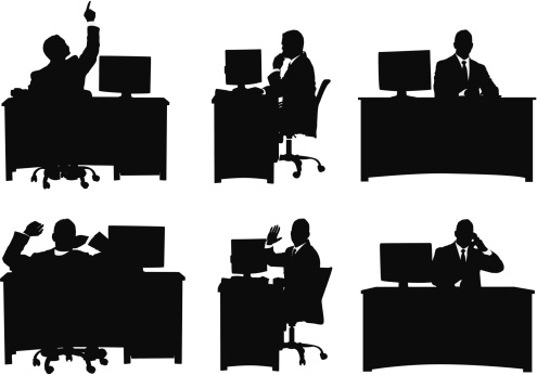 Multiple image of a businessman working in his officehttp://www.twodozendesign.info/i/1.png