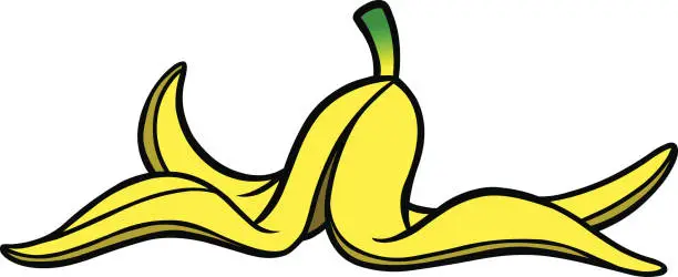 Vector illustration of Banana Peel