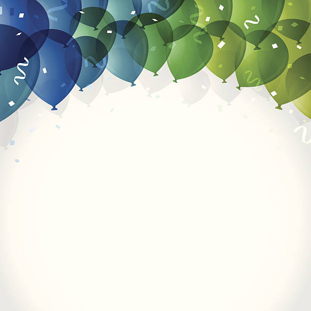 Party Balloon Background Balloon background with copy space.  office parties stock illustrations