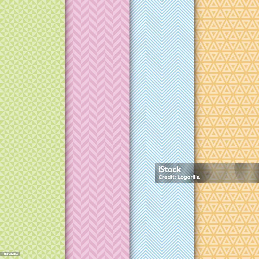 Four Color Pattern Four Different Colors And Patterns Stock Illustration - Download Image ...