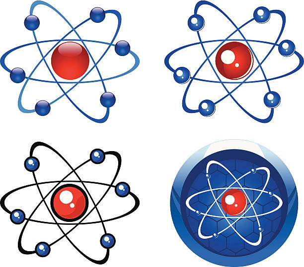 Set molecule simbols in different graphic styles.