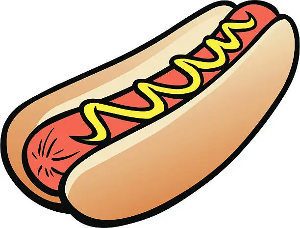 Vector illustration of Hot Dog