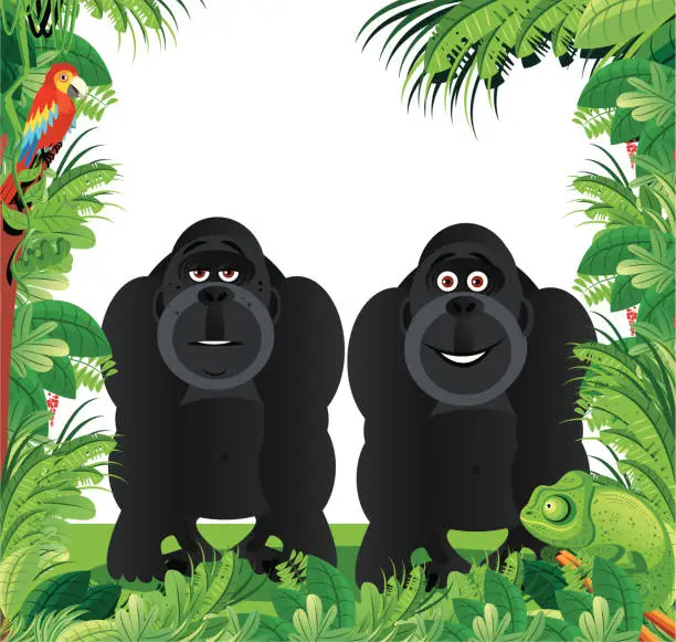 Vector illustration of Gorilla