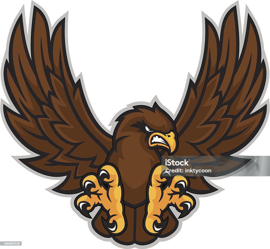 Hawk Mascotte - clipart vectoriel de Buse libre de droits