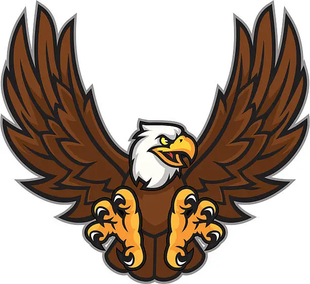 Vector illustration of Eagle Mascot